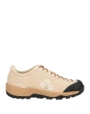 Diemme Movida Stella Alpina Flower-embroidered Suede Sneakers In Nude