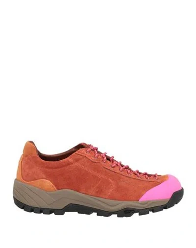 Diemme Man Sneakers Brick Size 7 Leather, Rubber In Red