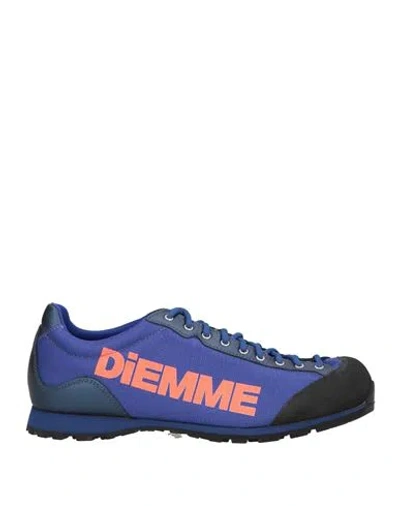 Diemme Man Sneakers Bright Blue Size 10 Textile Fibers, Leather