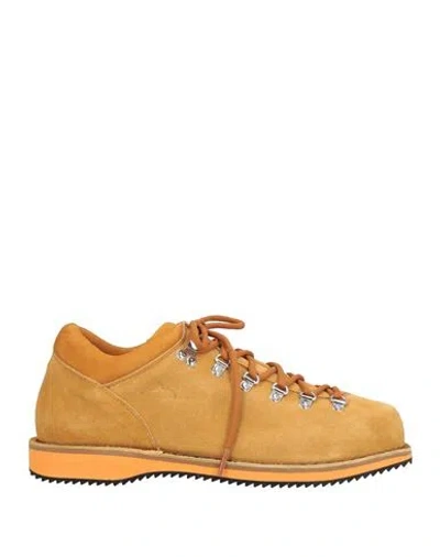 Diemme Man Sneakers Camel Size 10 Leather In Neutral