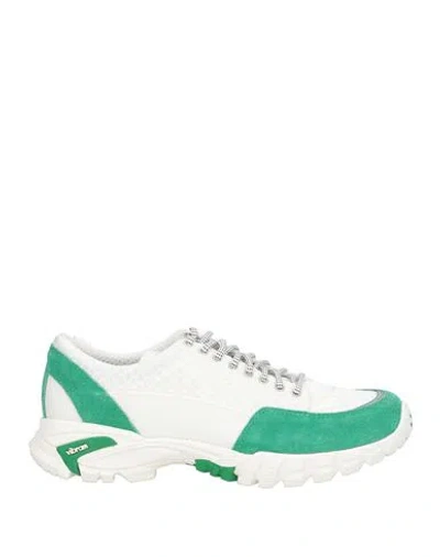 Diemme Man Sneakers Green Size 10 Leather, Textile Fibers