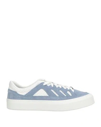 Diemme Man Sneakers Light Blue Size 10 Leather, Textile Fibers In Blue