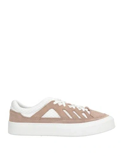 Diemme Man Sneakers Light Brown Size 10 Leather, Textile Fibers In Beige