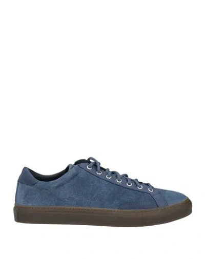 Diemme Man Sneakers Navy Size 9 Leather In Blue