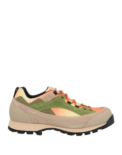 Diemme Man Sneakers Orange Size 12 Leather, Textile Fibers