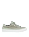 Diemme Man Sneakers Sage Green Size 10 Leather, Textile Fibers In Green
