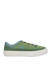 Diemme Man Sneakers Sage Green Size 10 Leather, Textile Fibers