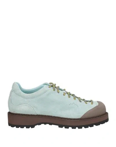 DIEMME DIEMME MAN SNEAKERS SKY BLUE SIZE 9 LEATHER