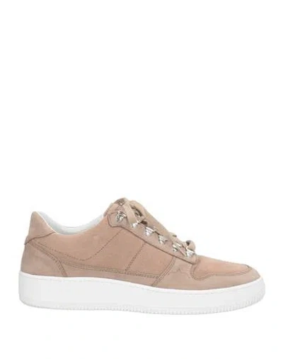 Diemme Man Sneakers Taupe Size 10 Leather In Gray