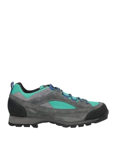 Diemme Man Sneakers Turquoise Size 10 Leather, Textile Fibers In Blue