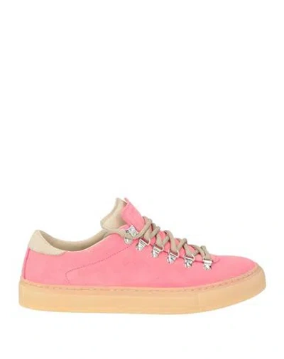 Diemme Marostica Low Woman Sneakers Pink Size 8 Leather In Multi