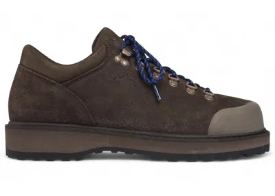 Pre-owned Diemme Men's  Suede M Cornaro Suede Sneakers In Bison In Brown