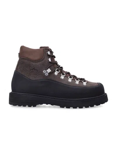Diemme Men's Leather Hiking Boots With Lug Sole In Brown