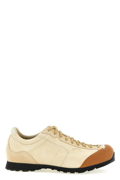 Diemme Movida 92 Embossed-logo Nubuck Sneakers In Neutral