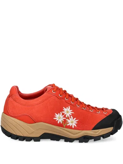 Diemme Movida Floral-embroidered Hiking Sneakers In Multi