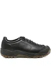 Diemme Movida Leather Lace-up Sneakers In Black
