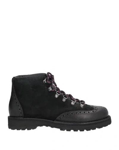 Diemme New Tirol Man Ankle Boots Black Size 10 Leather In Multi