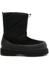 Diemme Panelled Chunky Suede Boots In Black