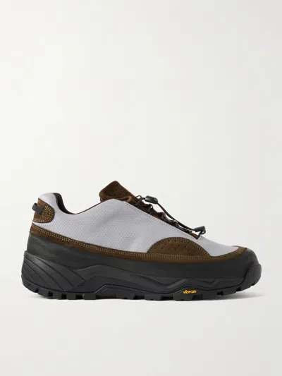 Diemme Rayon Vert Grappa Hiker Suede-trimmed Nylon Sneakers In Multi