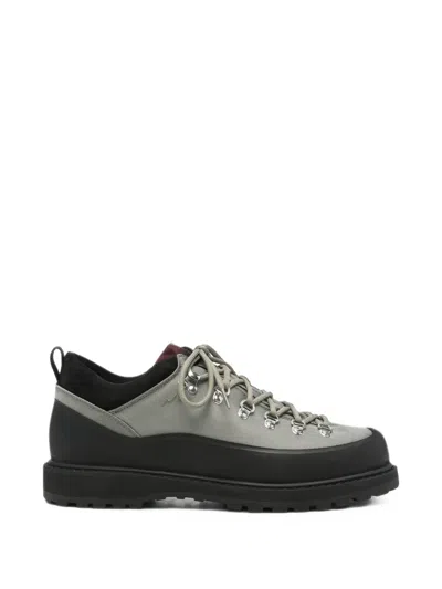 Diemme Roccia Basso Lace-up Panelled Sneakers In Animal Print