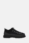 Diemme Roccia Basso Sport Leather Sneakers In Black