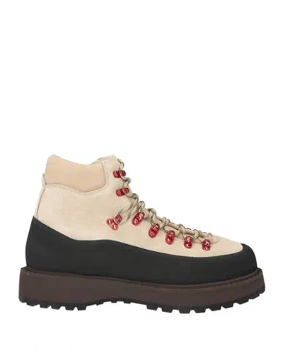 Diemme Roccia Vet Due Gomma Man Ankle Boots Platinum Size 7.5 Leather, Rubber In Neutral