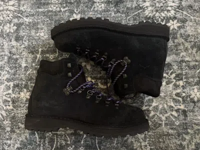 Pre-owned Diemme Roccia Vet Suede Boots In Black