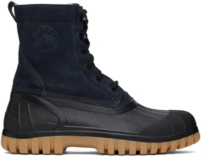 Diemme Ssense Exclusive Black Anatra Boots In Black/beige