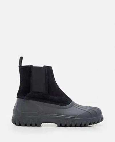 Pre-owned Diemme Suede And Rubber Boots In Black