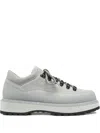 Diemme Cornaro Rubber And Nubuck-trimmed Suede Boots In Grau