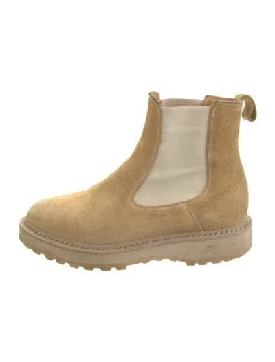 Pre-owned Diemme Suede Chelsea Boots In Brown