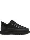 Diemme Roccia Basso Sport Leather Sneakers In Black