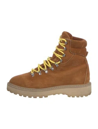 Pre-owned Diemme Suede Hiking Boots In Brown