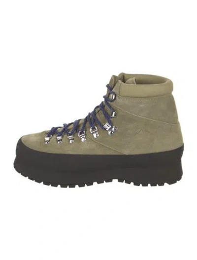 Pre-owned Diemme Suede Hiking Boots W/ Tags In Black