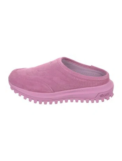 Pre-owned Diemme Suede Mules In Pink