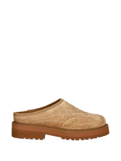 Diemme Suede Slip-on Mules In Brown