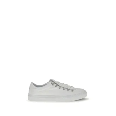 Diemme White Calf Leather Bos Taurus Athletic Sneakers