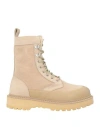 Diemme Woman Ankle Boots Sand Size 8 Leather In Beige