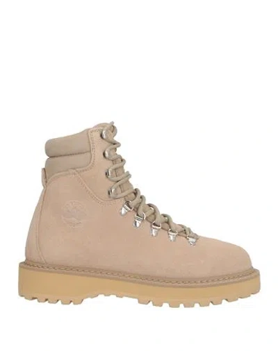 Diemme Woman Ankle Boots Beige Size 8 Leather