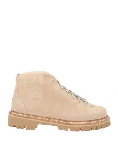Diemme Woman Ankle Boots Beige Size 8 Leather In Neutral