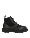 Diemme Woman Ankle Boots Black Size 8 Leather, Textile Fibers In Black