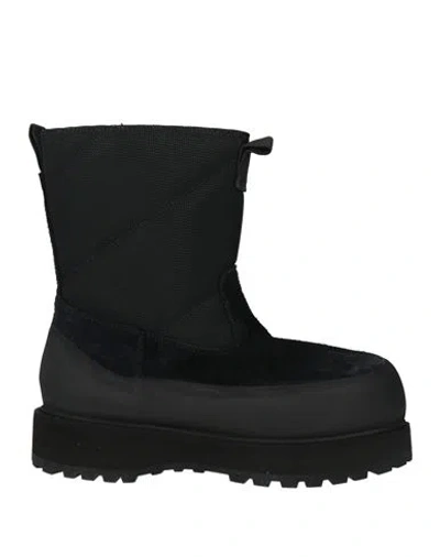 Diemme Woman Ankle Boots Black Size 8 Leather, Textile Fibers