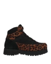 Diemme Woman Ankle Boots Brown Size 7 Leather In Brown