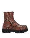Diemme Woman Ankle Boots Brown Size 8 Leather