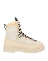 Diemme Woman Ankle Boots Cream Size 7 Leather In White