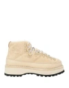 Diemme Woman Ankle Boots Cream Size 8 Leather In Brown