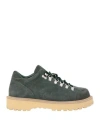 Diemme Woman Ankle Boots Dark Green Size 10 Leather, Rubber