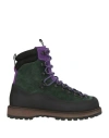 Diemme Woman Ankle Boots Dark Green Size 6 Leather In Green