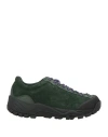 Diemme Woman Ankle Boots Dark Green Size 7 Leather, Textile Fibers In Green