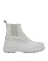 Diemme Woman Ankle Boots Light Grey Size 6 Soft Leather In Grey